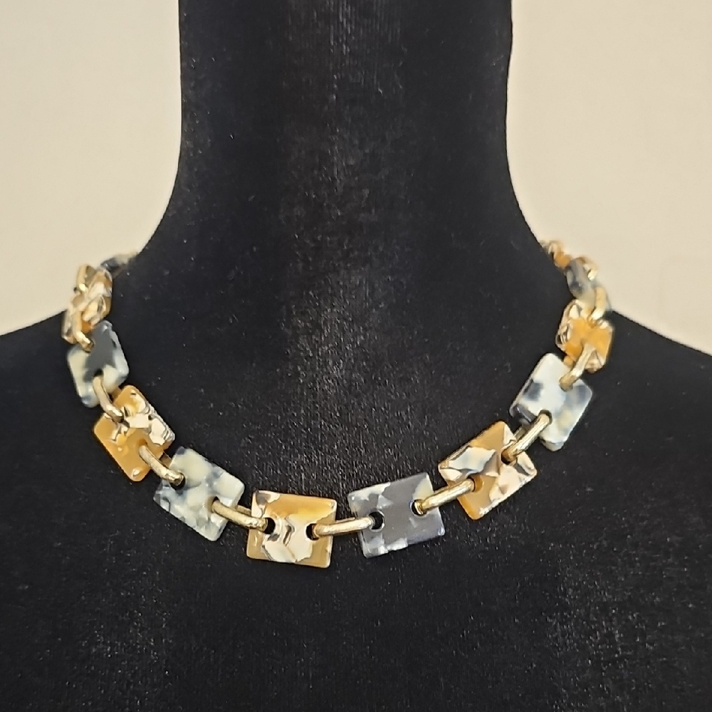 Ann Taylor Gold, Cream & Black Women's Choker